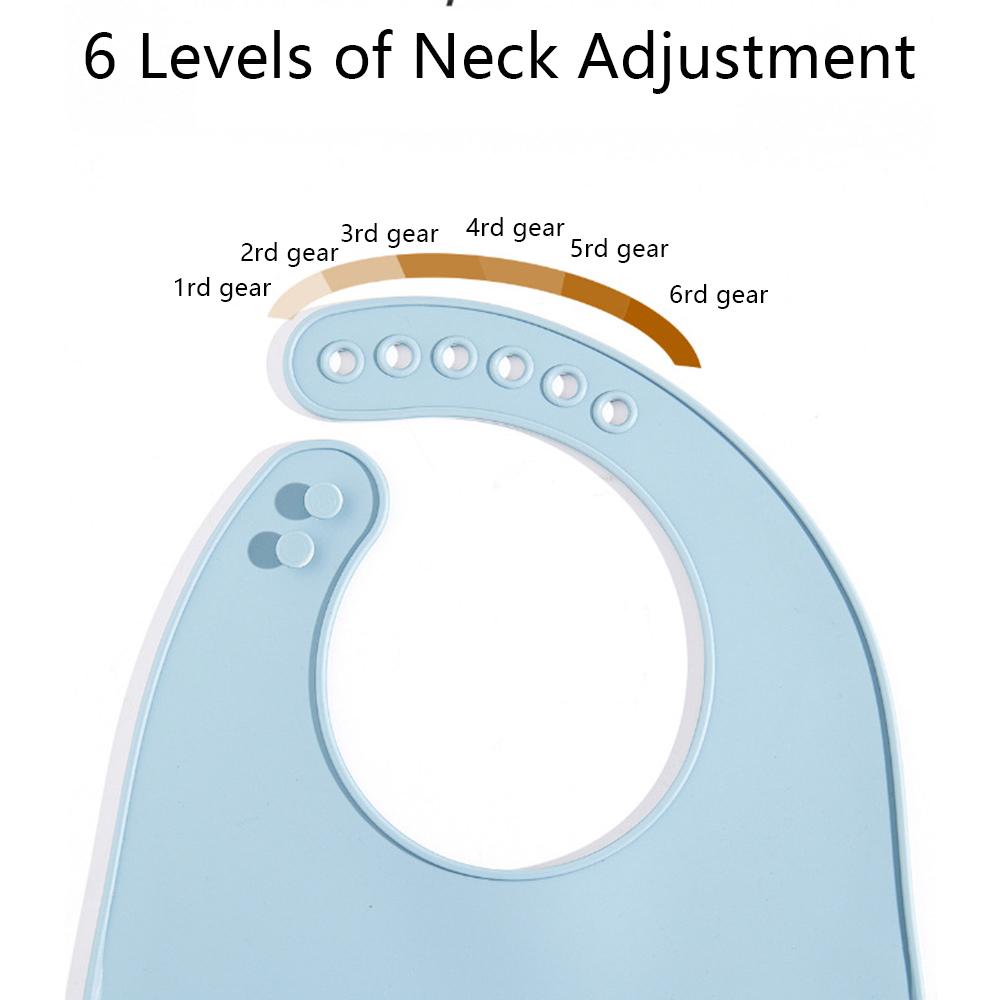 Vanntett babysmekke Justerbar justerbar burp-skjerf Ny silikonsmekke