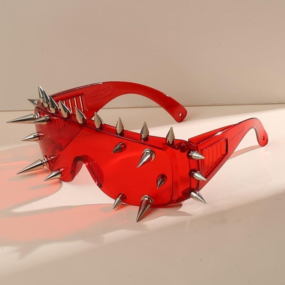 Exaggerated Oversized Sun Glasses Unique Halloween Rivet Sunglasses Steampunk Sunglasses Costume
