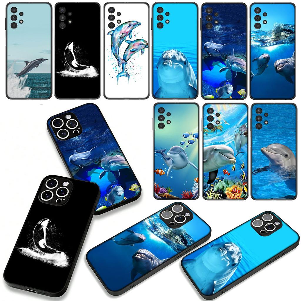 Phone Cover for Xiaomi Poco X7 X6 X5 F7 F6 F8 Ultra F5 M6 M7 M8 Pro C85 C75 C65 C71 C61 Case Dolphin Animal Casing