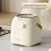 Desktop Decoration Wastebasket Trash Can Small Paper Basket Recycle Bin Handle Tissue Storage Box Deluxe Mini Household Cleaning
