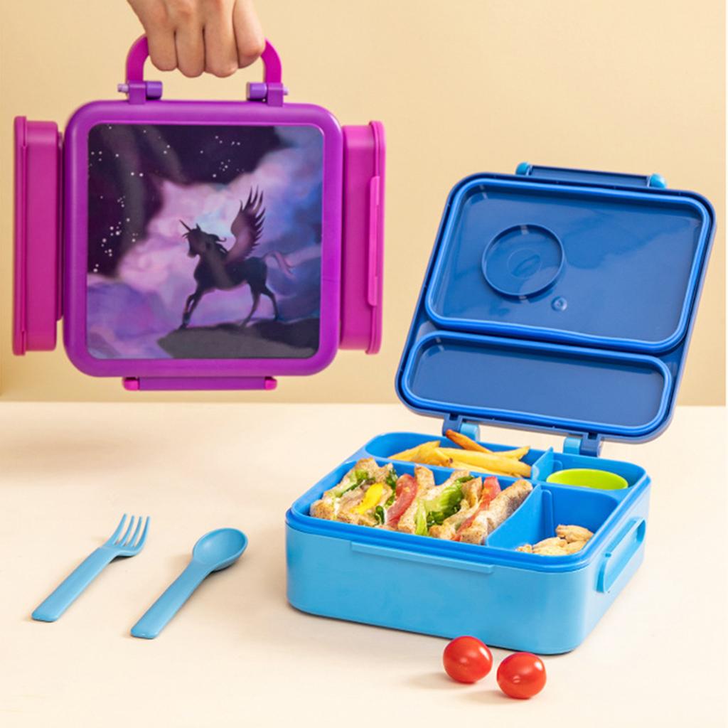 Bento Box For Kids Adult With Cutlery Snack Box For Outdoor Activities