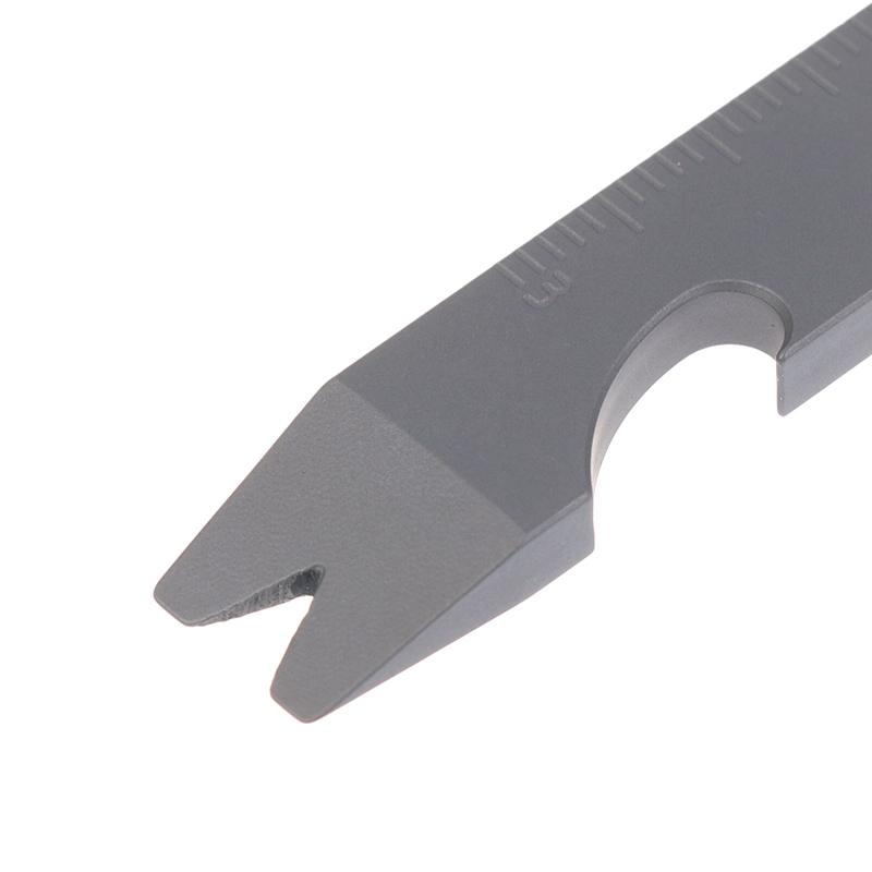 Mini Leva Apribottiglie Multifunzione in Lega di Titanio Chiave Inglese Esagonale Graduata Portachiavi Attrezzatura da Campeggio Gadget EDC per Esterno