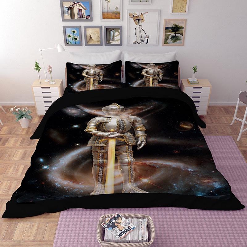 Star Wars Print Film Duvet Comforter Quilt Cover Bedding Set With Matching Pillowcases For Elegant Childrens Room Decor