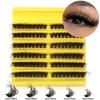 D Song Single Cluster False Eyelash Extension Set, Japanese And Korean Diy Segmented Natural Thick Hair Portable
