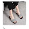 Flat Bottom Slippers Female Summer New Checkerboard Checkerboard Beach One Word Cool Slippers Female
