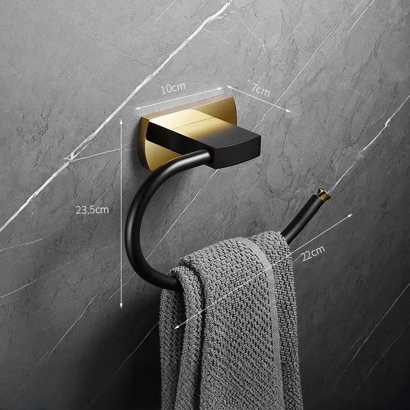 Brass Bathroom Accessories Brushed Gold Bathroom Shelf,Towel Rack,Towel Hanger Paper holder,Toilet Brush Holder Bath Hardware