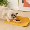PU Leather Pet Feeding Mat Waterproof Cat Food Mat New Leather Pet Mat  Home Floor Protection