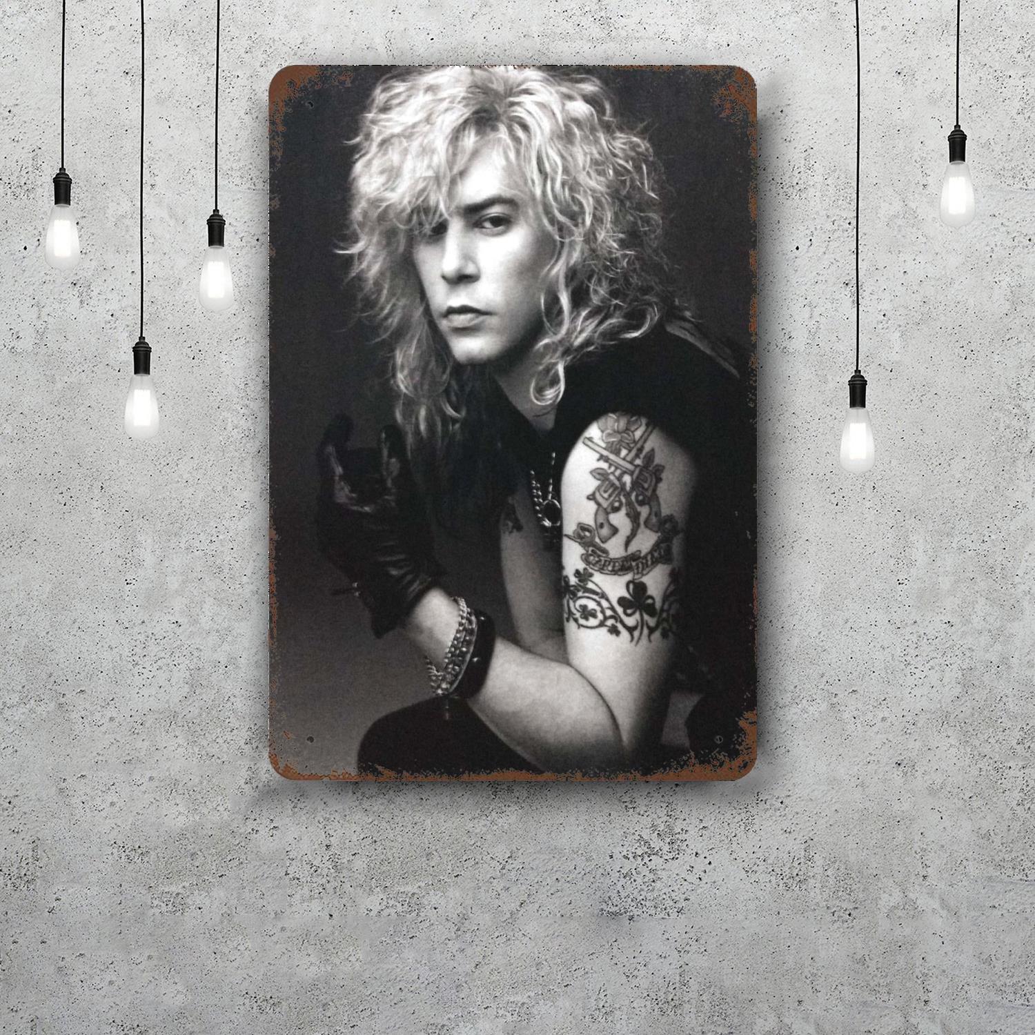 

duff mckagan Decor Vintage Metal Signs Tin Signs Captain Poster Decor for Bar Pub Club Man Cave Wall Decoration 20x30cm（7.8x11.8inch）
