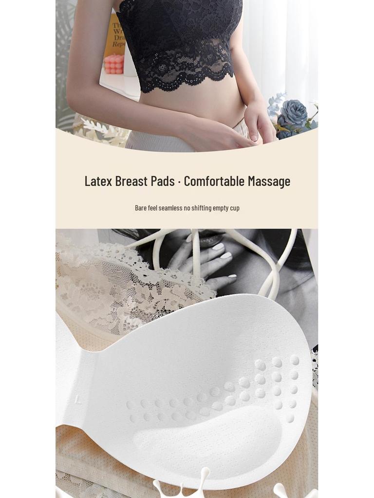 Summer Korean Lace Strapless Bandeau Camisole for Female Students