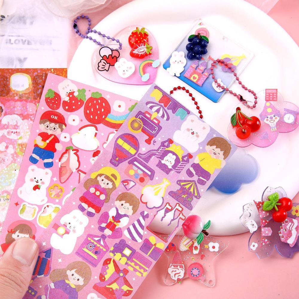 Guka Gradual Acrylic Transparent Stationery Photocard Keychain Photo Display Cards DIY Pendants