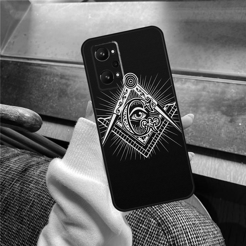 Freemasonry Logo Symbol Case For Realme 15 Pro GT7 GT6 11 12 13 14 Pro Plus C55 C51 C53 C35 C33 C61 C65 C67 C71 C75