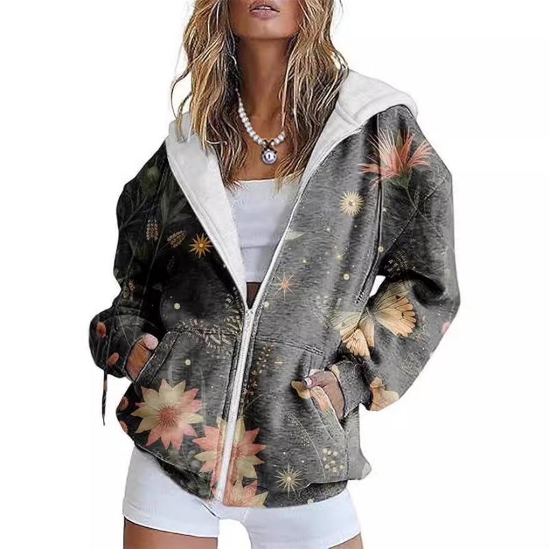 2025 Upgrade Fashion with Our 3D Digital Printed Women's Zip Up Hoodie In  Winter Clothes Women  K Pop Clothes Sweatshirt
