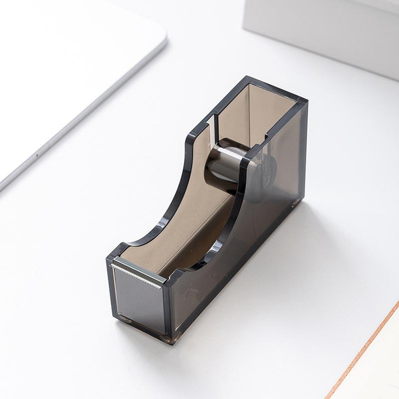 Mingqiang Cross-border Transparent Acrylic Tape Base Tape Cutting Machine Desktop Office Supplies Gift Set