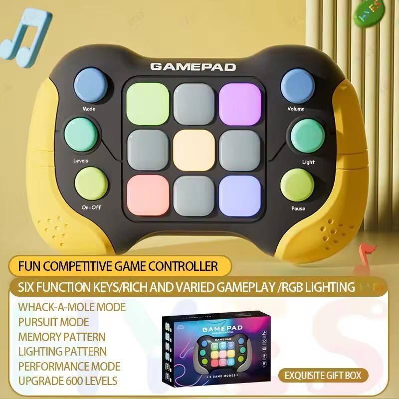 Electronic Pop Quick Push Bubbles Game Electronic Puzzle Console Toys Chases RGB Light Fun Anti Stress Relief Game Machine Toy