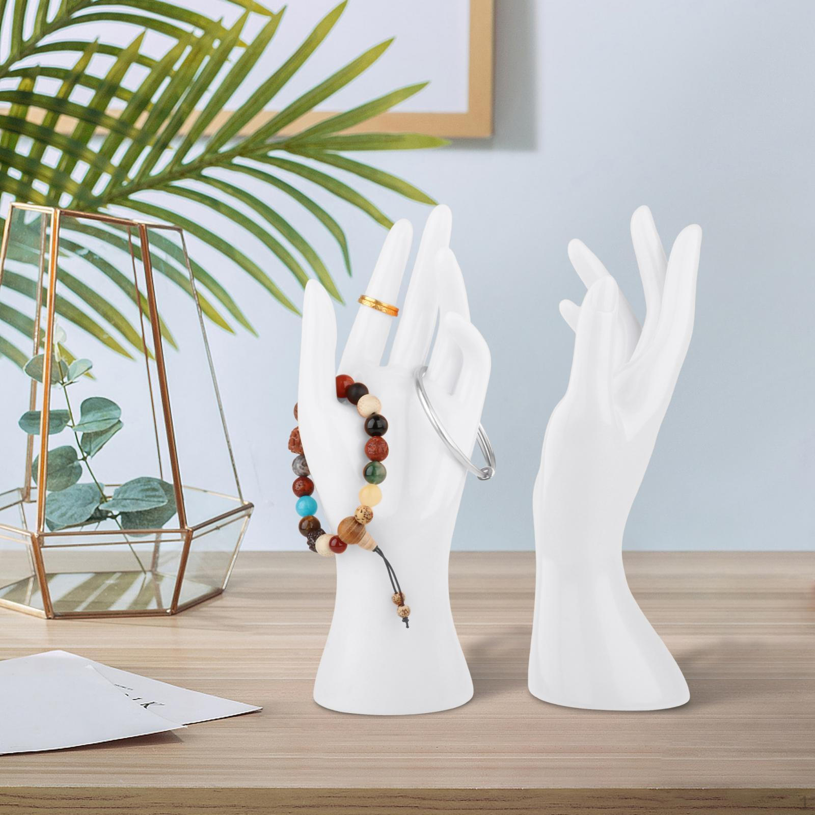 1 пара женских манекеновых рук Стойка для демонстрации ювелирных изделий Декоративный органайзер для ожерелий Колец