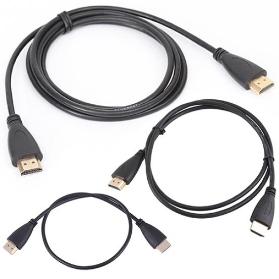 0.5/1/2M Gullbelagt Tilkobling HDMI-kompatibel Kabel V1.4 Høy Klarhet 1080P for LCD DVD HDTV Samsung PS3