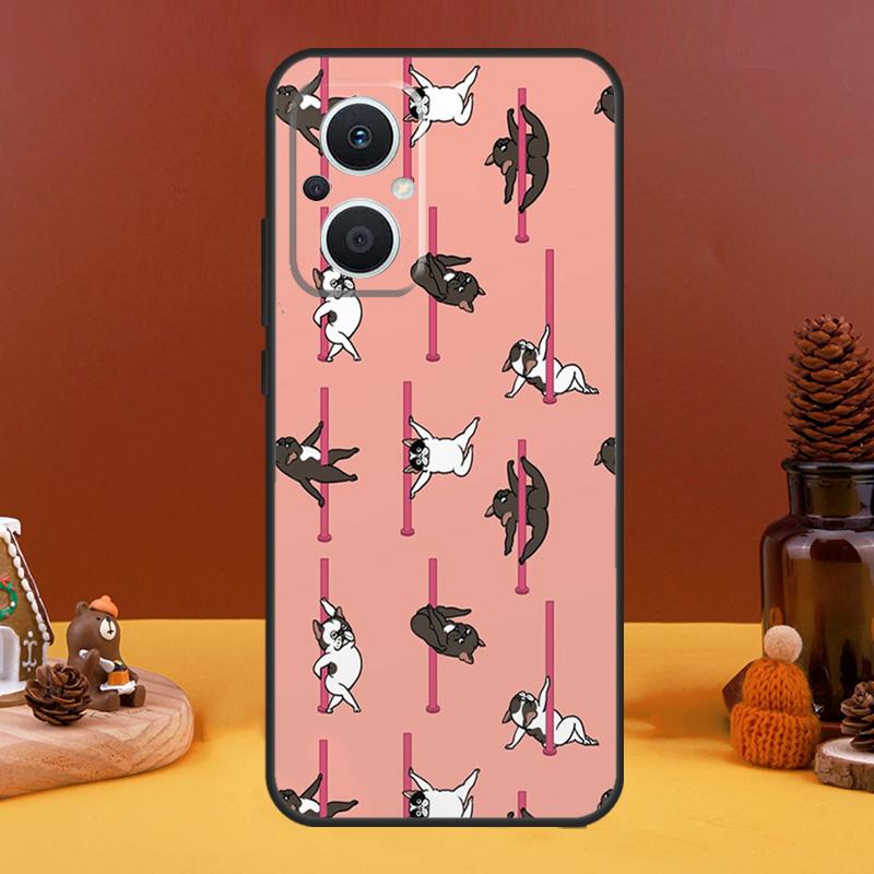 Cute French Bulldog Case For OPPO Reno 8T 4Z 5Z 10 Pro 11 F 4 5 6 7 8 Lite OPPO Find X5 X6 Pro X2 X3 Lite Cover