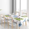 Cute Cartoon Print Tablecloth Kids Dining Room Decor Plaid Home Textiles Square Non-slip Waterproof Kitchen Towel (Multicolor)