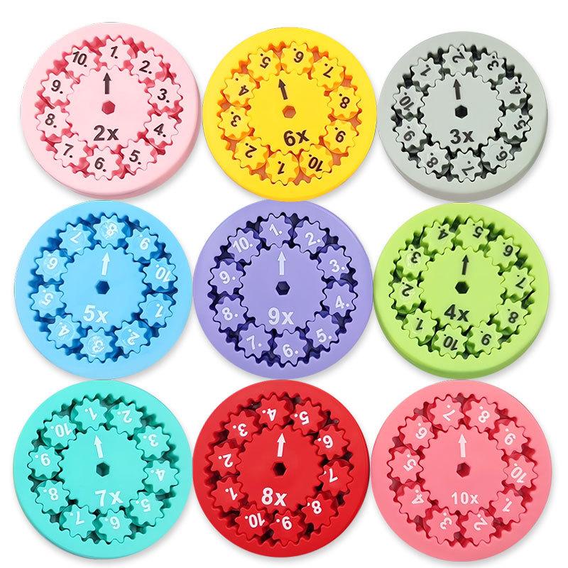 

1Pcs Math Fidget Spinners Desktop Math Game Addition Subtraction Multiplication Division Math Games Party Favors for Kids Gift