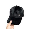Thermal cap children's M standard cap plush autumn and winter ins versatile fashion show face small baseball cap tide