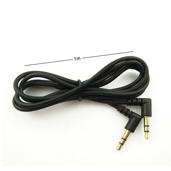 1m 90 Degree Angle 3.5mm Male To Male Car AUX Speaker Stereo Audio Cable Cord
