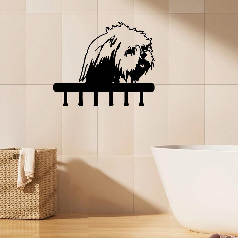 Moderner Hunde Schlüsselhalter Wandmontierte Aufbewahrung für Eingangsbereich Wohnzimmer