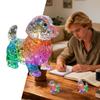 Dog Statues Home Decor Rainbow Gradient Resin Modern Art Cute Animal Figurines Desk Decor For Indoor Outdoor Table Desk Garden