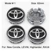 4Pcs 57/62mm Car Wheel Center Hub Cap Rim Cover For Toyota Corolla RAV4 LEVIN Yaris C-HR Camry Prius Prado  Car Auto Accessories