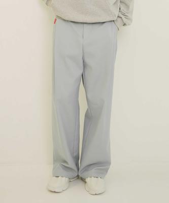 BEYOND CLOSET [Collection Line] Archive Double Face Fabric Stitch Detail Cotton Pants Sky Blue
