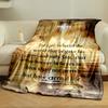 John 3:16 Scripture Throw Blanket  Printed Blanket for Living Room Bed Couch Lunch Break Soft Cozy Blanket for Friend's Festival Gift