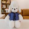 White Cartoon Dog Animal Stuffed Plush Toy Scarf Doll Children Birthday Gifts