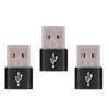3PCS U Disk Adapter USB To TypeC Adapter USB C Female To USB Male Adapter  Computer Use