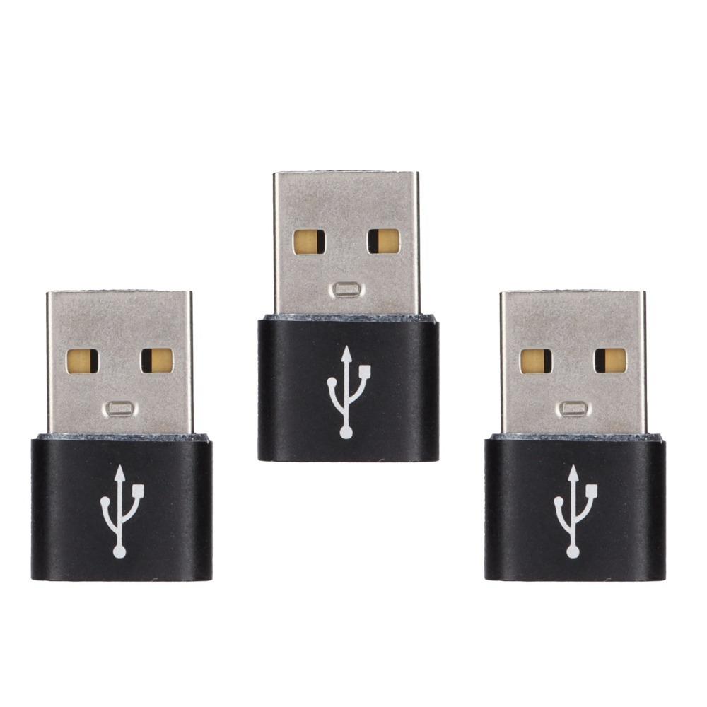 3PCS U Disk Adapter USB To TypeC Adapter USB C Female To USB Male Adapter  Computer Use