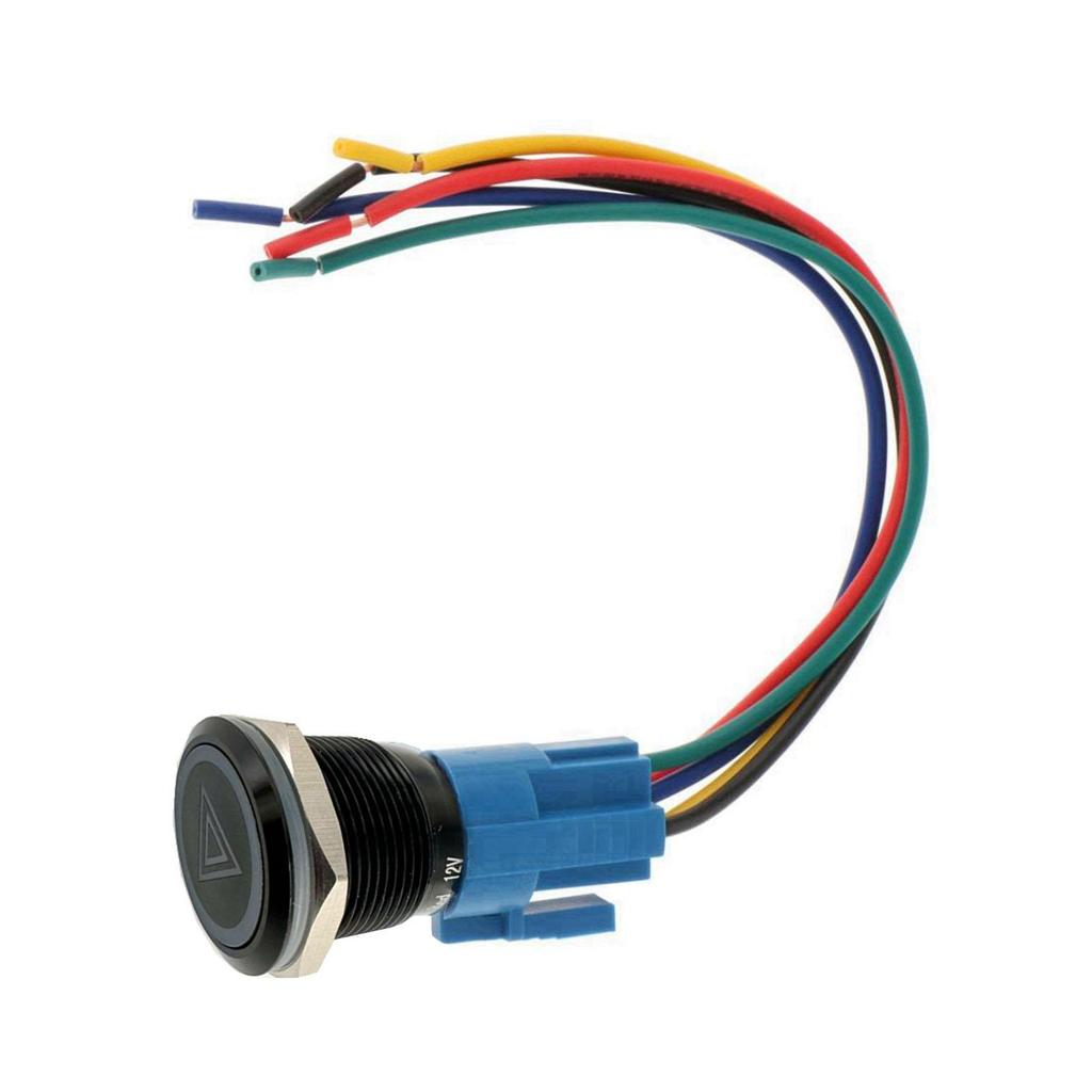 Warning Light Button Switch Emergency Hazard Warning Push Button Switch Car Emergency Light Switch Button for Car Motorcycle Switches4