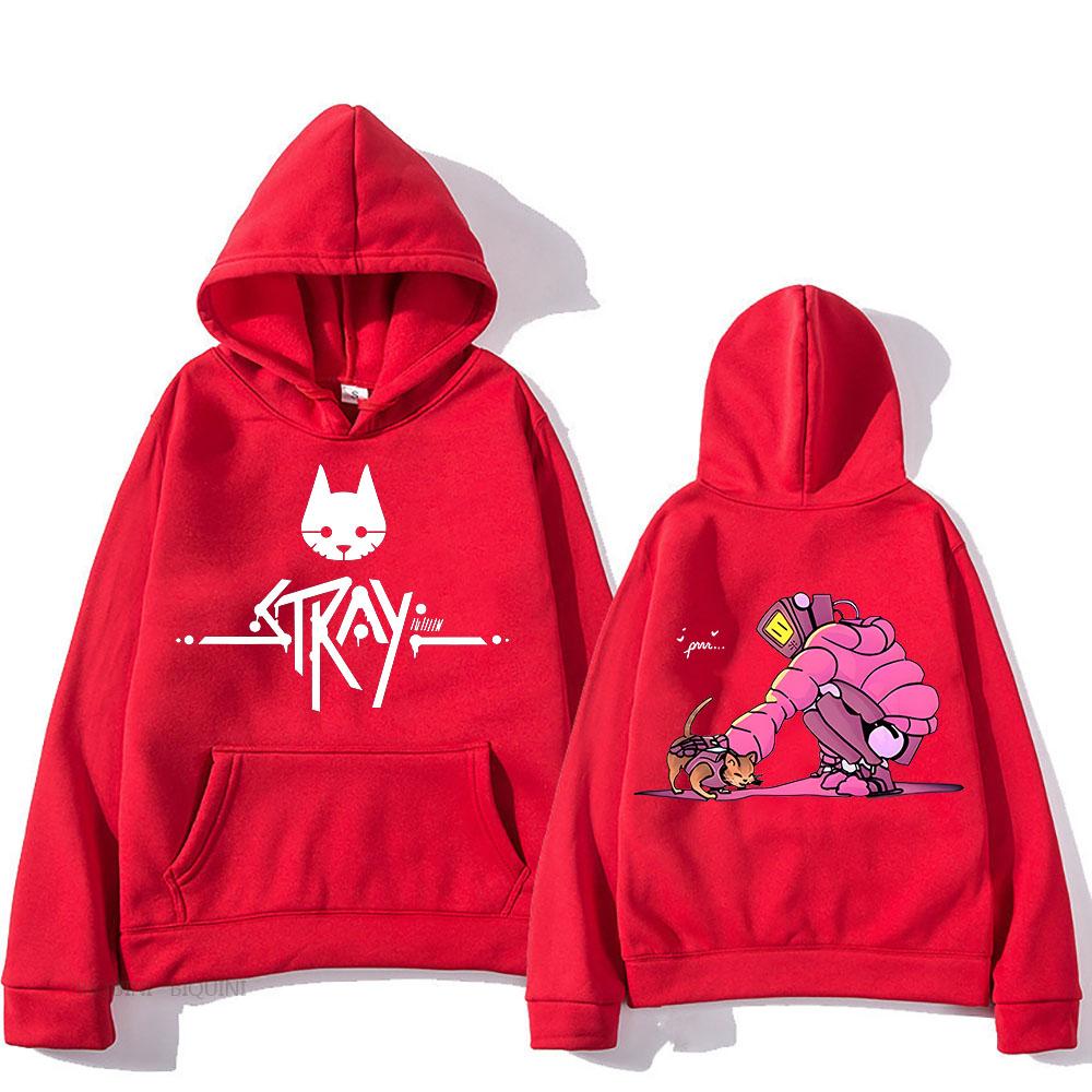 Cartoon Street Cat Hat Sweatshirt Comfortable Printed Men's Sweatshirt Harajuku Unisex Cartoon Hat Sweatshirt