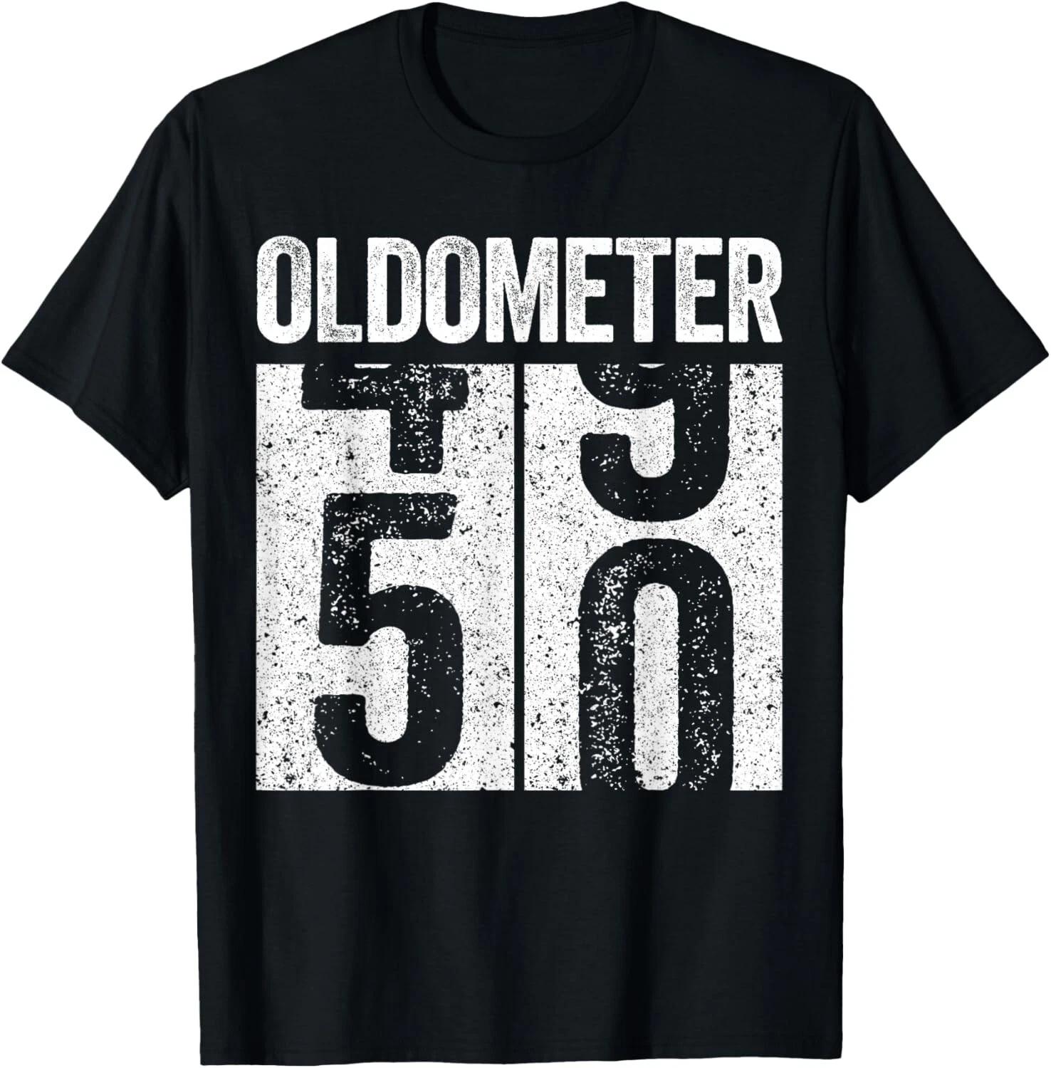 

Oldometer 50 50th Birthday Tee Funny Gift Unisex T-Shirt 4XL