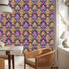 Baroque Damask Wallpaper Blue and Gold for Living Room and Bedroom 50x1000