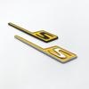 Emblema Logo 3D ABS Cromato Nero Giallo Rosso per Bagagliaio Posteriore Auto GT R S C Emblema Per Mercedes AMG GTR GTC GTS C190 Adesivi Auto