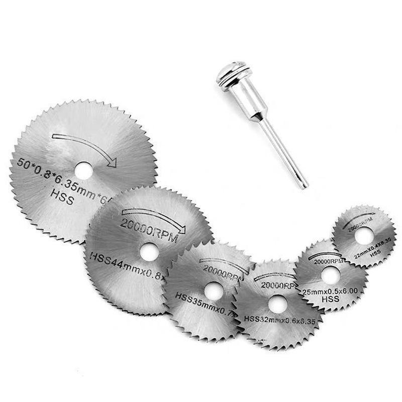 Mini Circular Saw Blade Set for High-Speed Steel Electric Motor Accessories: Ideal for Woodworking, Acrylic & Plastic Cutting with Electric Drills.