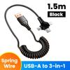 120W 3 in 1 Micro USB Cable Super Fast Charging For iPhone 16/15/14/13/12 Samsung S24 S23 Xiaomi USB Type-C Charger Cable Cord