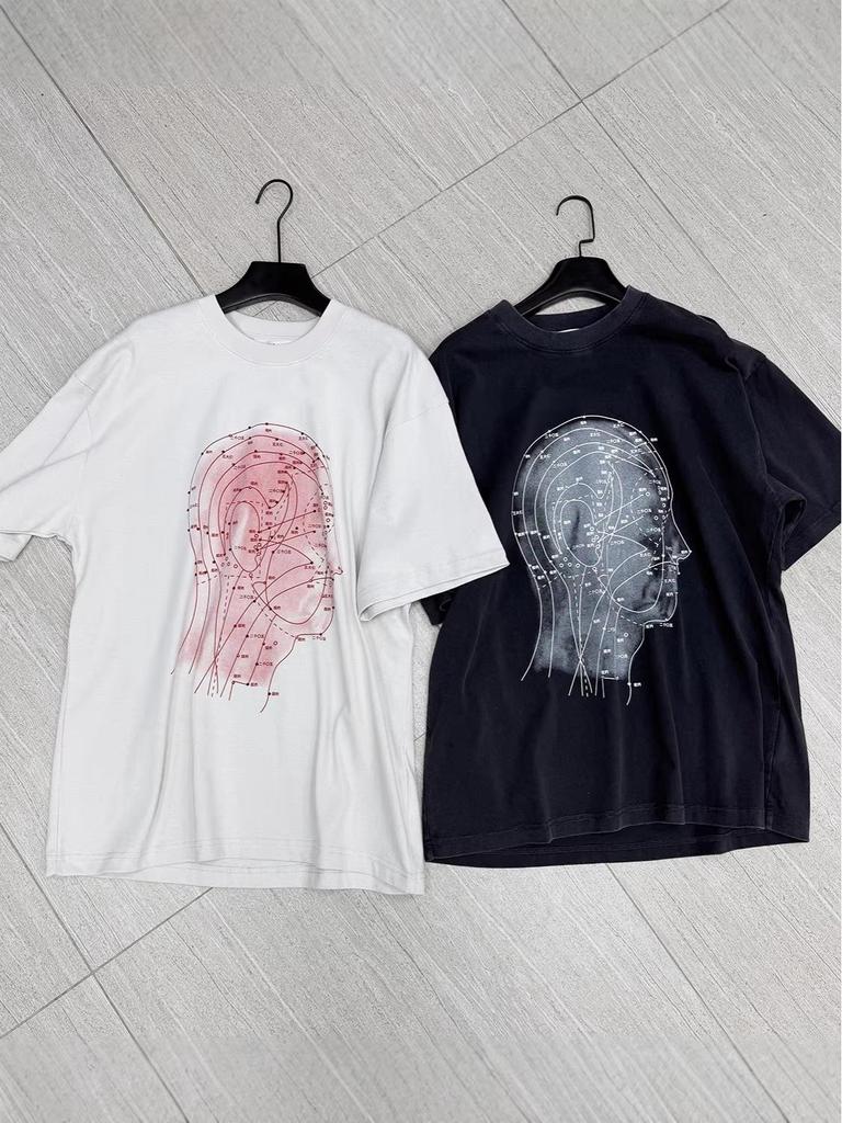 2026 Spring Unisex Trendy City Print Distressed Short Sleeve T-shirt