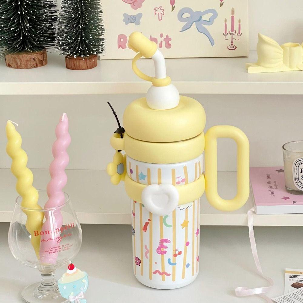 920ML Thermos Coffee Cup Handheld Sports Water Kettle Leak Proof Insulated  Thermos  Outdoor Sports