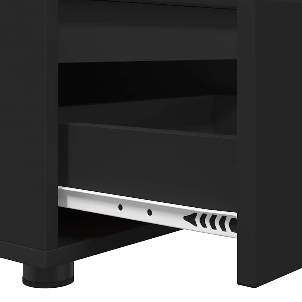 TV Stand Black 100 x 48 x 43 cm Particleboard
