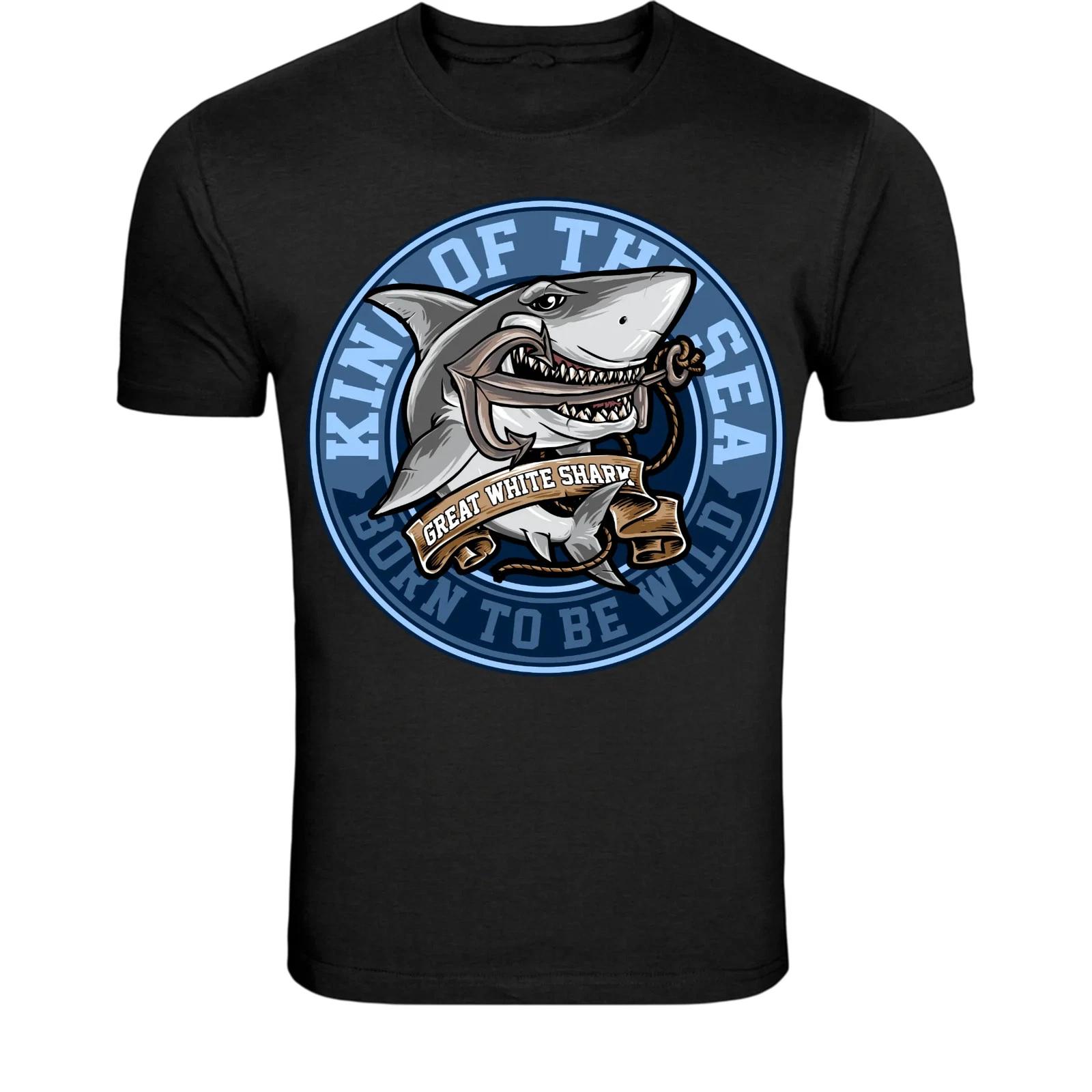 King Of The Sea Great White Shark T-Shirt - Ocean Predator XXXL