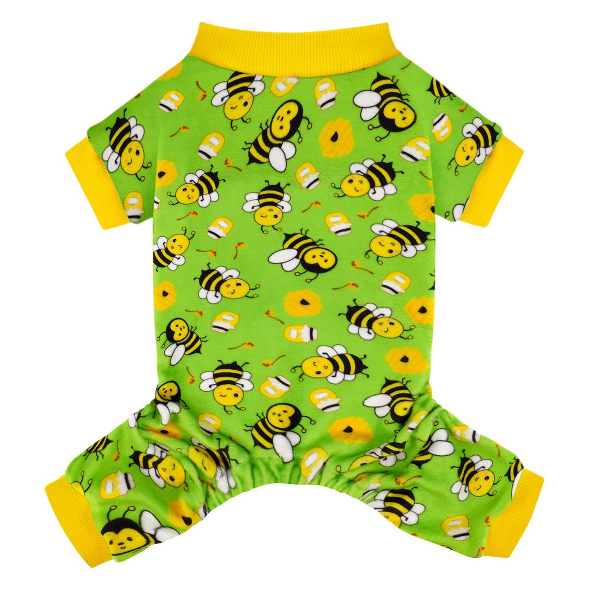 

Забавная пижама для собаки-пчелы - Мягкий эластичный комбинезон для чихуахуа, йоркширского терьера, Уютная зимняя пижама с ножками, Идеально подходит для маленьких собак XS（old）