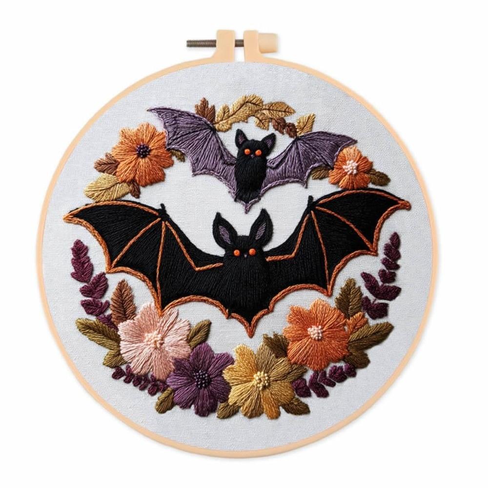 English Instructions DIY Embroidery Kit Beginner Friendly Halloween Embroidery Home Craft Activity