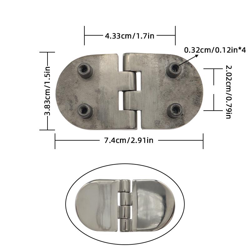 2Pcs 316 Stainless Steel Marine Boat Hinges Heavy Duty Hatch Casting Hinge For Cabinet Doors Windows Butt Hinge Door Hinges