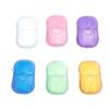 1/6Pcs Portable Soap Paper Disposable Travel Case Mini Cleaning Soaps for Washing Cleaning Hand for Outdoor Camping Hiking