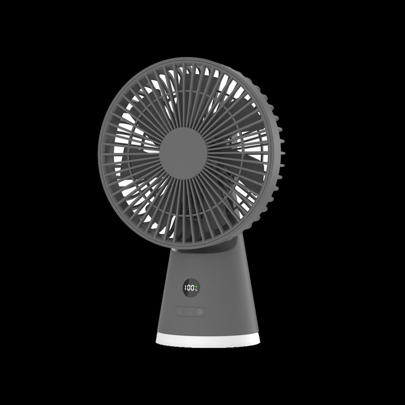 USB Rechargeable Portable Desktop Fan with Night Light