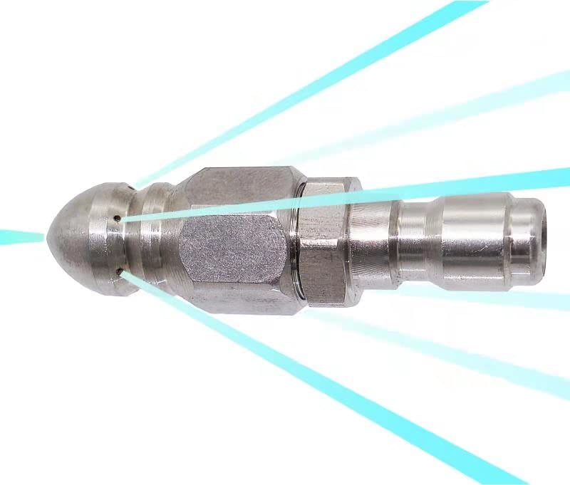 Rafford 1/4"Pipe Rotating Jet Nozzle Professional Pipe Cleaning Nozzle Suitable for Breaking Through Stubborn Blockages In Pipes